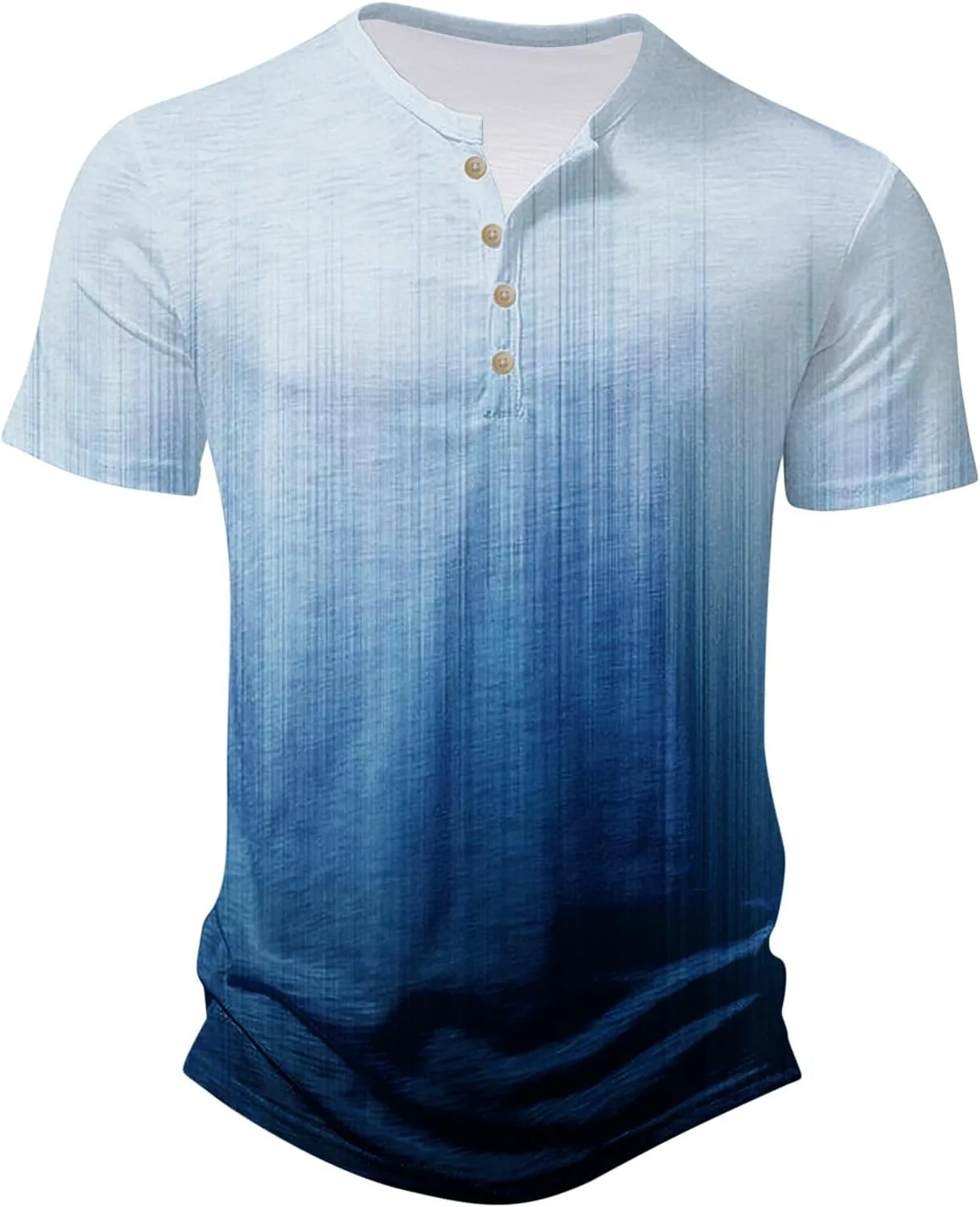 

Футболка Henley с коротким рукавом и градиентом