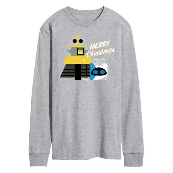 

Футболка мужская S Wall-E с новогодним принтом и длинным рукавом Disney / Pixar, серый