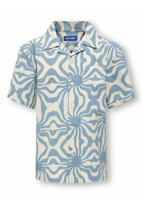 Рубашка Only & Sons Junior, модель osjcruz hawaii hemd shirt, пыльно-голубой — фото 2