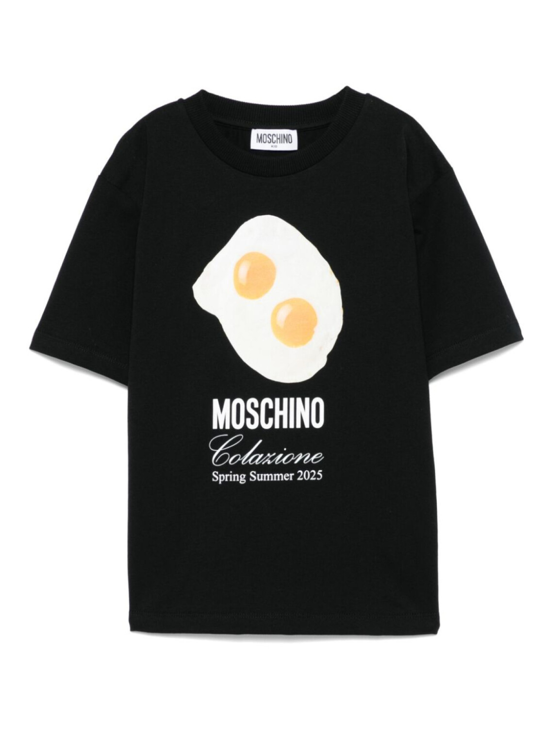 

Moschino Kids футболка с принтом, черный