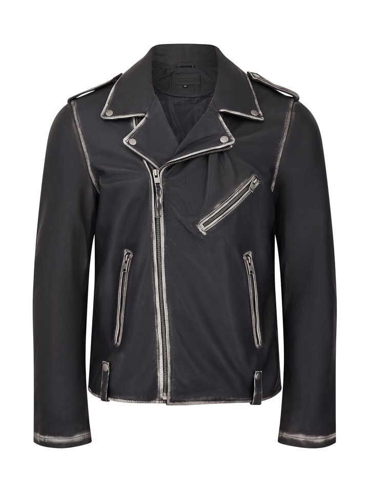 

Кожаная куртка Bolongaro Trevor Blade Biker Distress, черный
