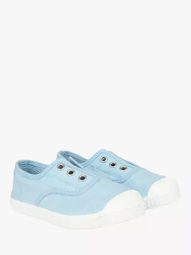 Детские кеды Hampton Plum из парусины Trotters, Ice Blue — фото 3