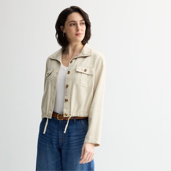 

Маленькая летняя куртка Sonoma Goods For Life, цвет earthmover