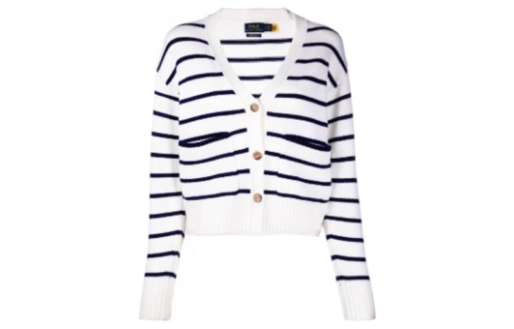 Polo Ralph Lauren Белая вязаная кофта FW22 — фото 3