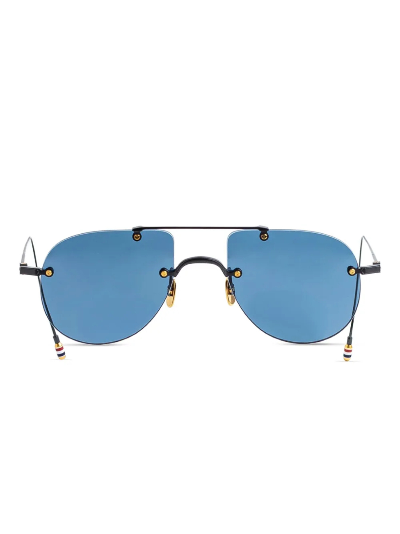 

Солнцезащитные очки в оправе «пилот» Thom Browne Eyewear, черный