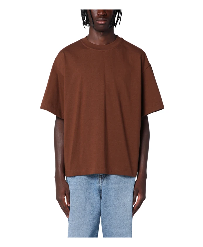 

Футболка с короткими рукавами и круглым вырезом Sãfr, коричневый