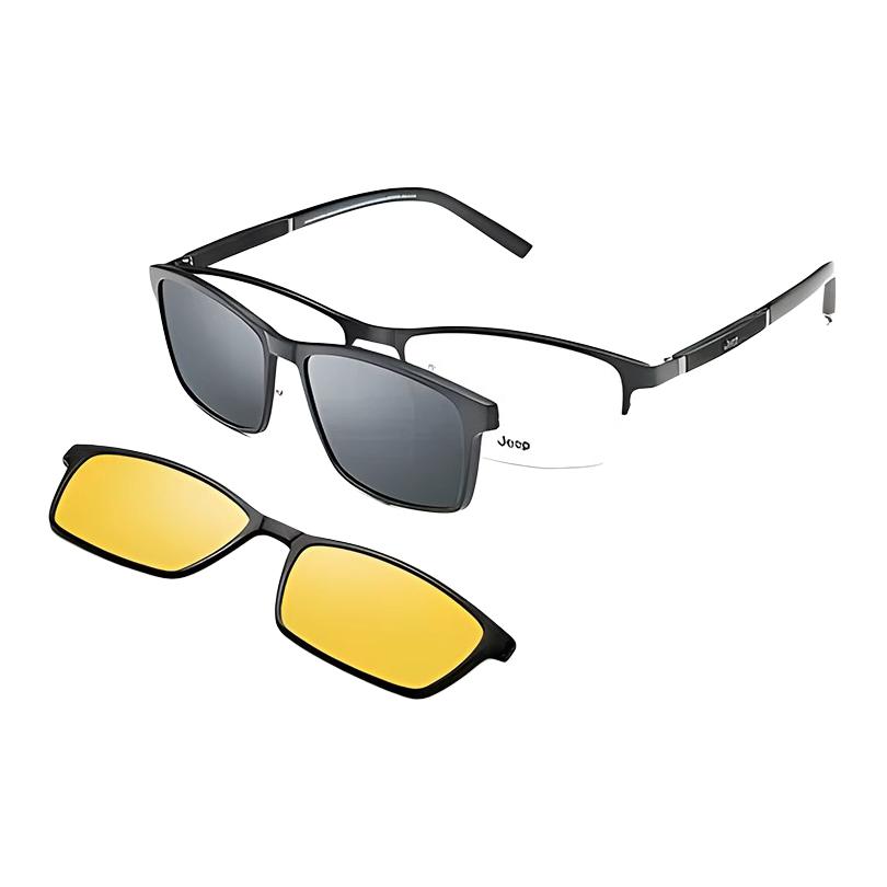 

Jeep Оправы для очков Alloy Titanium Square мужские черные