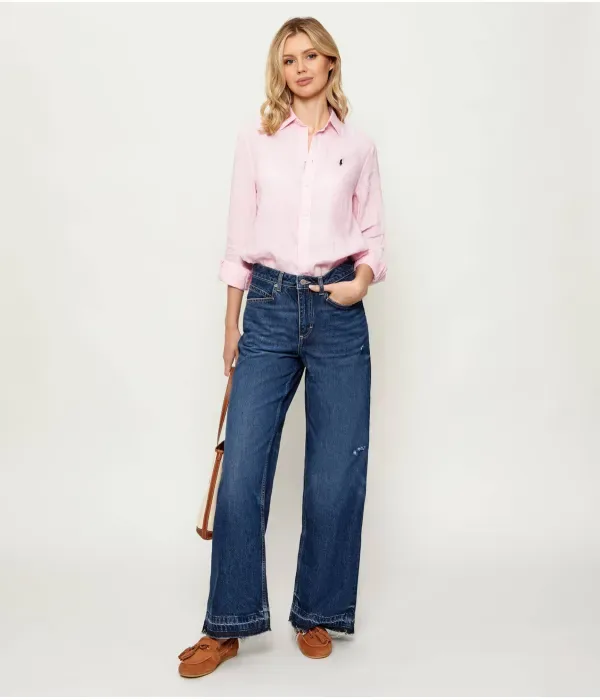 Джинсы C_SLOUCHY MR 1.0 loose fit Boss Orange, темно-синий — фото 2