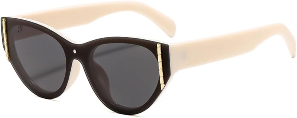 

Модные, сексуальные, «кошачий глаз», роскошные женские солнцезащитные очки, трендовые мужские очки для активного отдыха, поездок и путешествий, защита от УФ-излучения UV400 TVTBBVV, Beige Gray