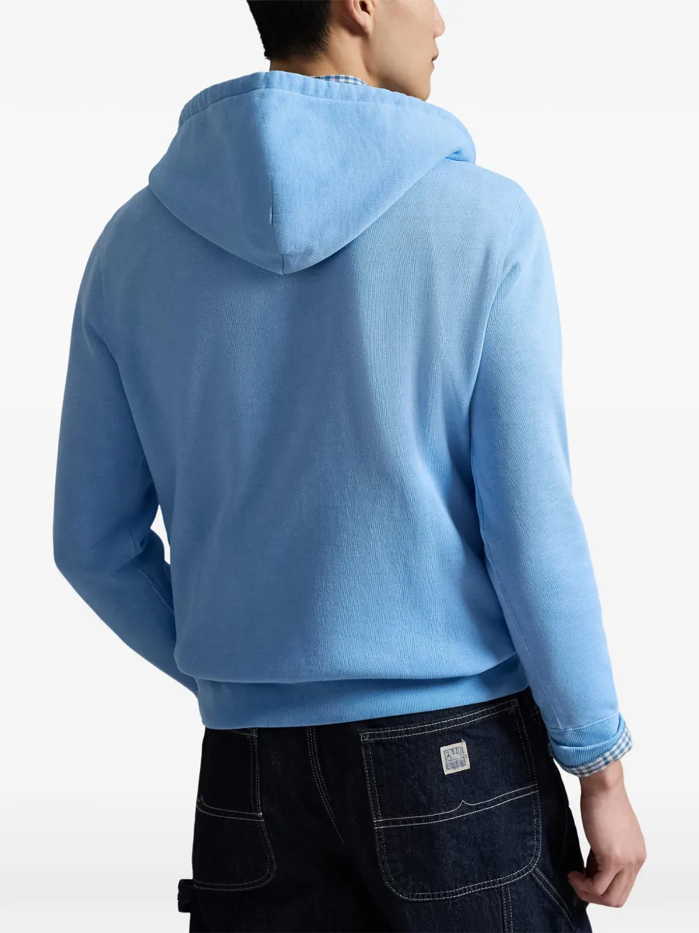 Худи с кулиской и принтом Polo Ralph Lauren, синий — фото 4