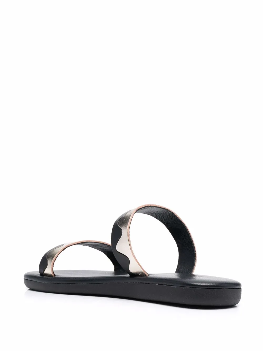 Шлепанцы Paralia с узором зигзаг Ancient Greek Sandals, черный — фото 3