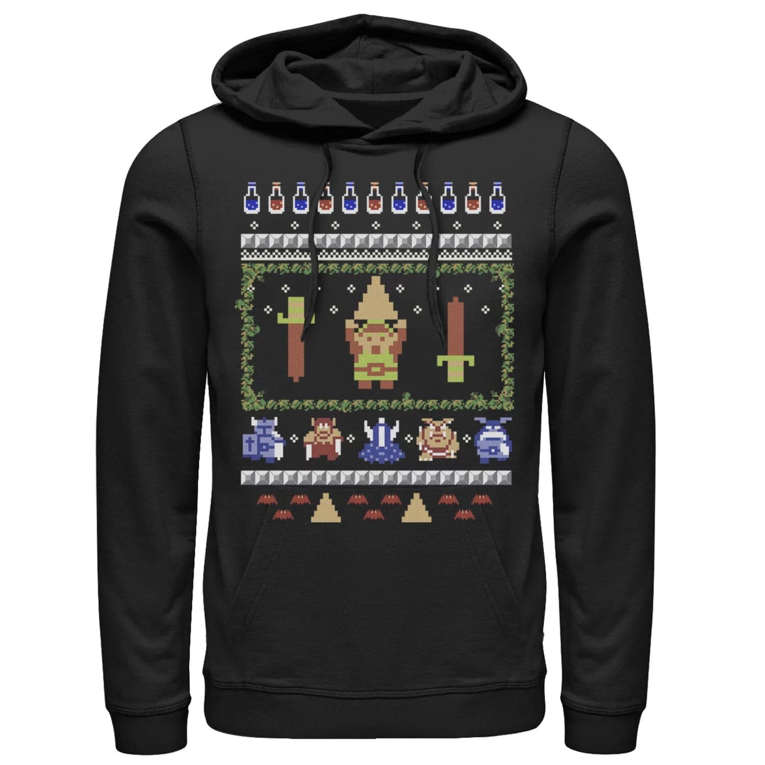 

Мужская толстовка с 8-битным принтом героя Zelda Link Licensed Character