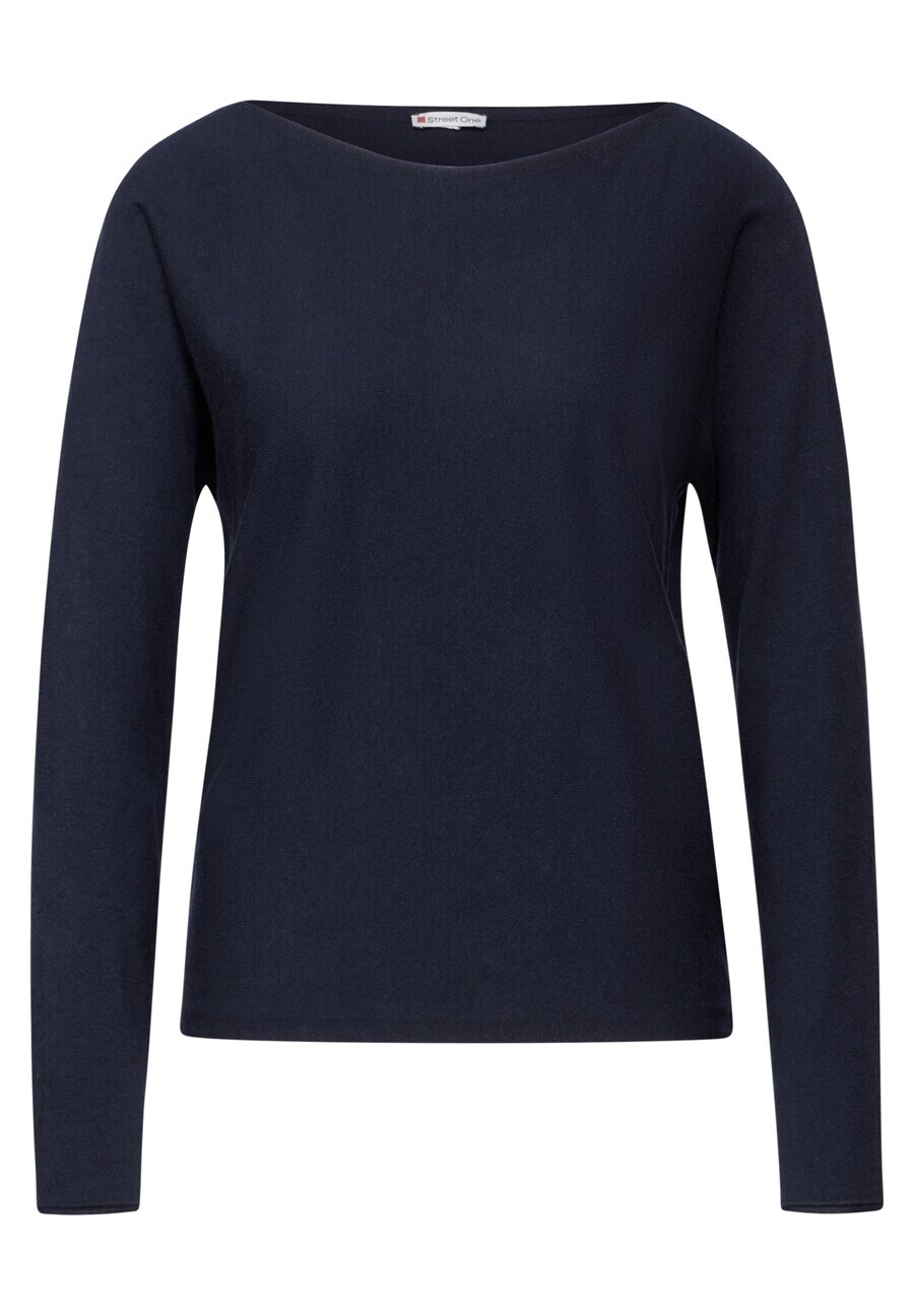 

Базовый свитер STREET ONE Sweater Dolman, темно-синий