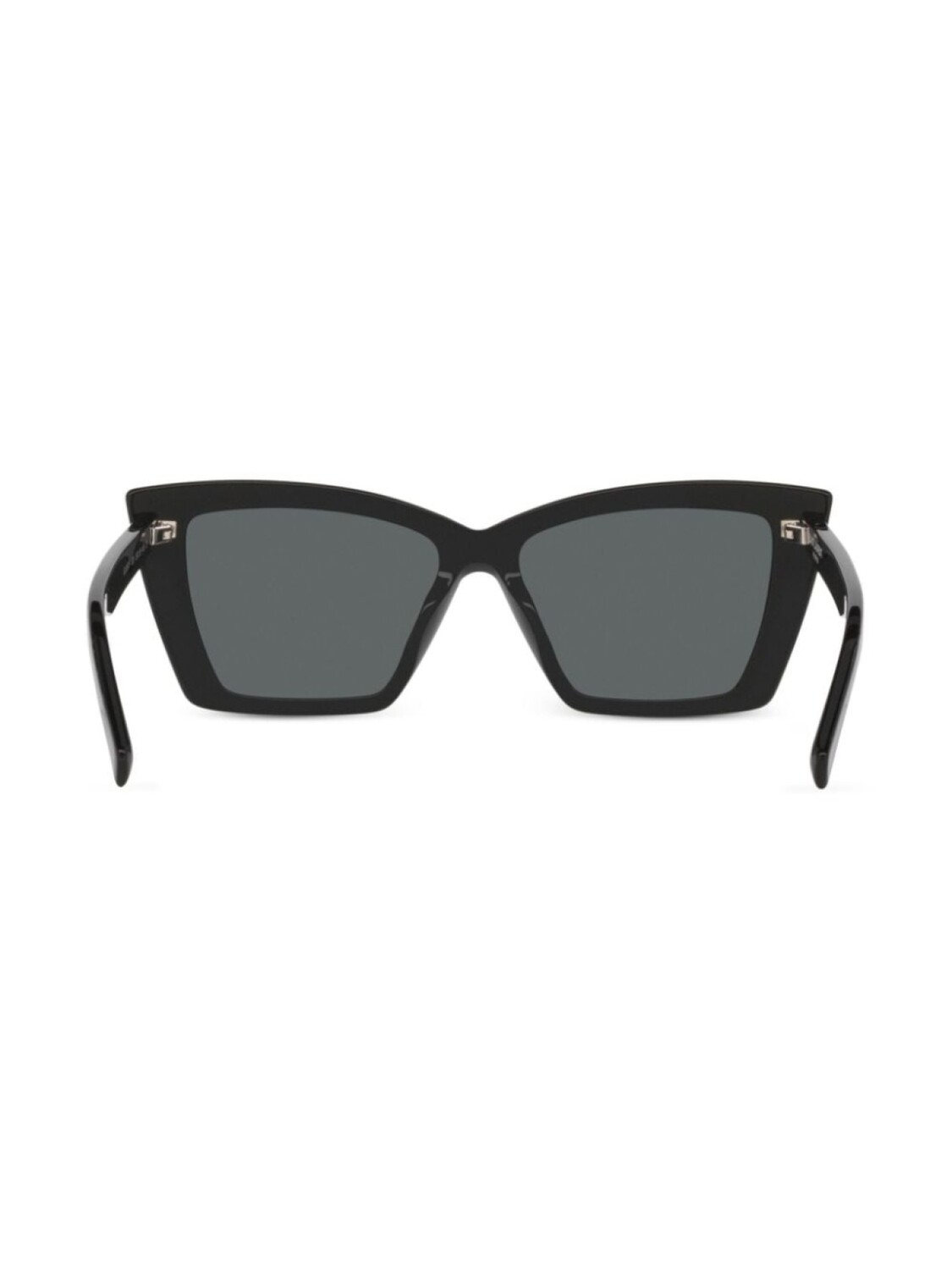Saint Laurent Eyewear солнцезащитные очки в оправе 'кошачий глаз' с принтом, черный — фото 2