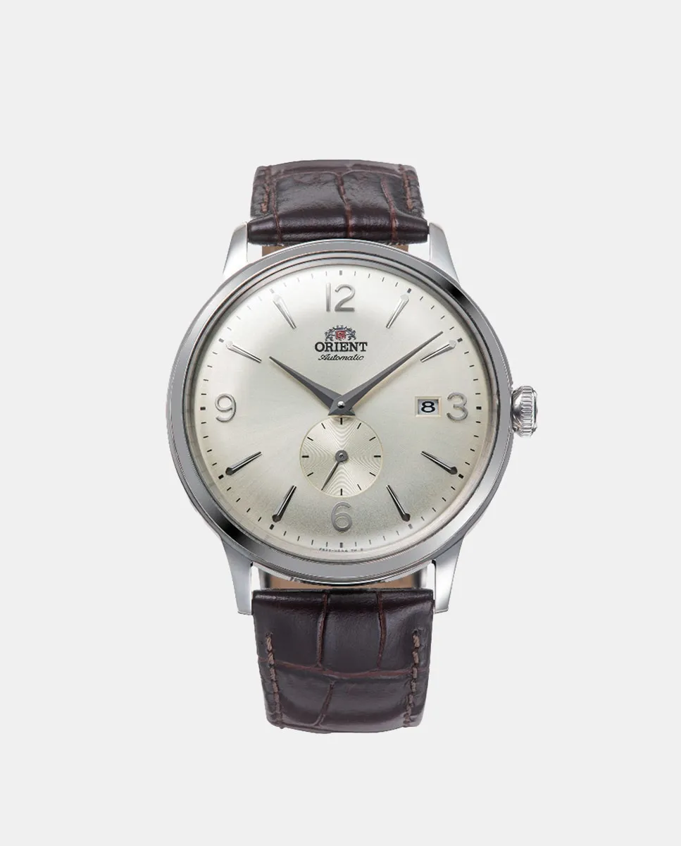 

Orient Bambino Small Hand RA-AP0003S30B Автоматические мужские часы из коричневой кожи, коричневый