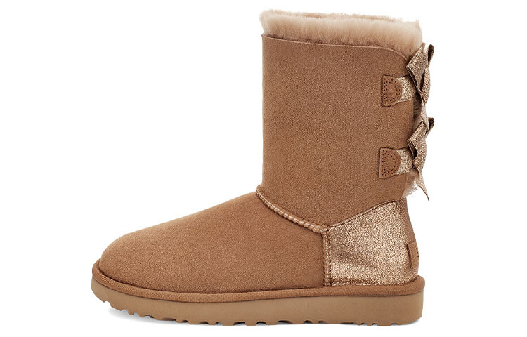 Угги женские UGG Bailey Bow Glitz, коричневый