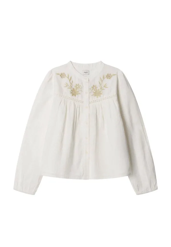 Блузка на пуговицах цвета вереска Pepe Jeans, Mousse White