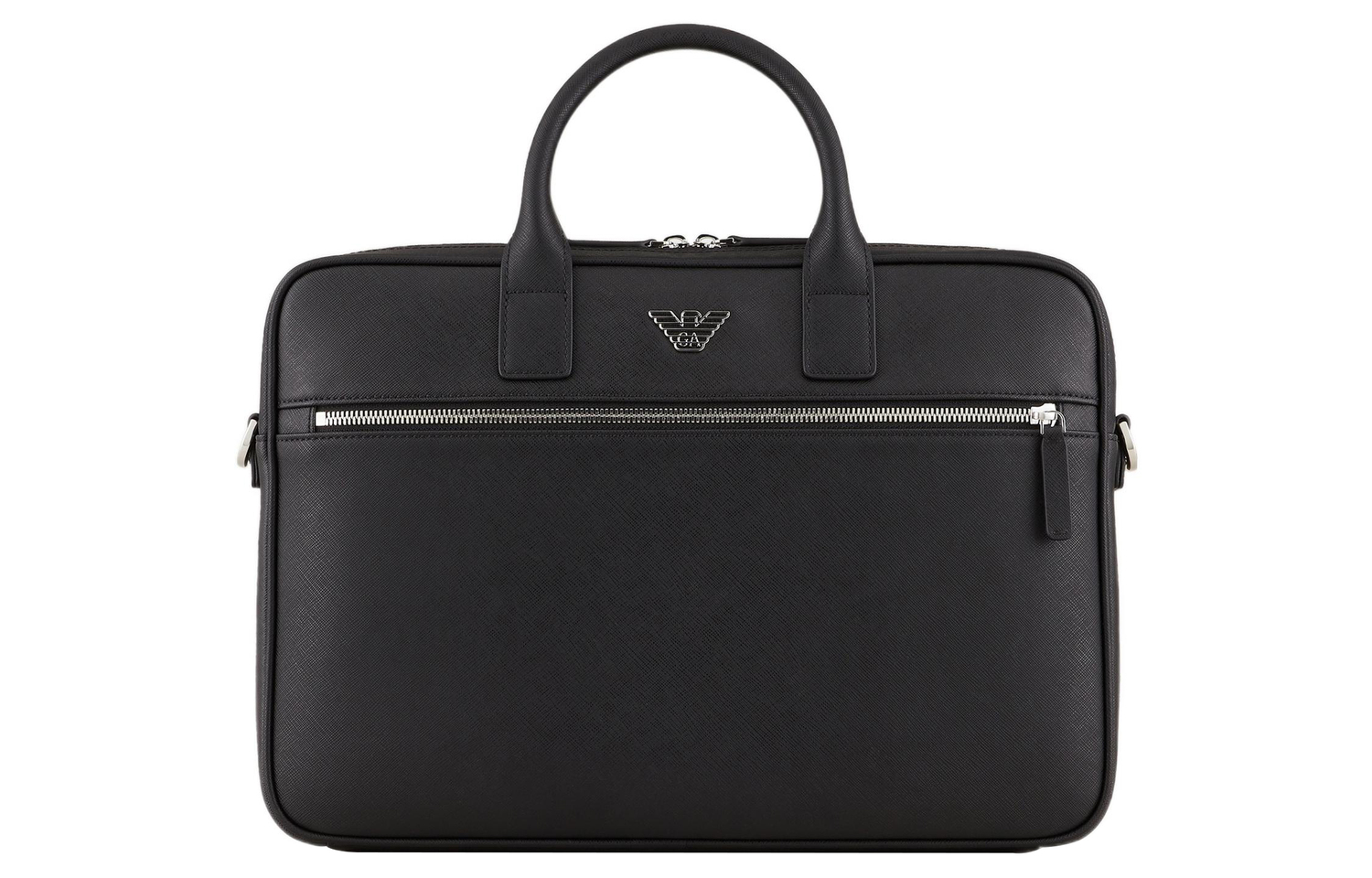 

Кожаный портфель, сумка через плечо, кроссбоди, мужская сумка черный EMPORIO ARMANI