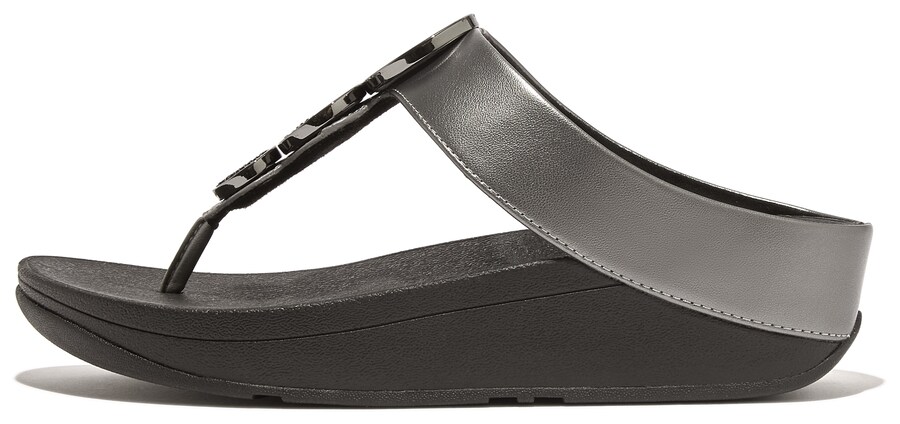 Сандалии с т-образной планкой FitFlop Dianette, черный