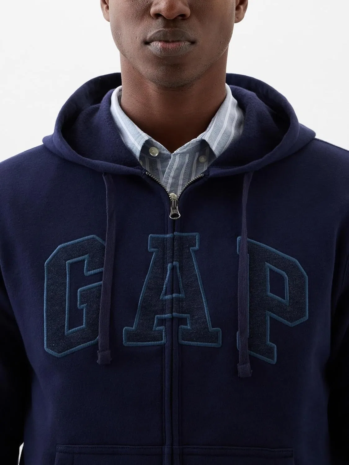 Худи GAP с логотипом, цвет Tapestry Navy — фото 3