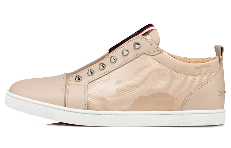 

Christian Louboutin Стильные низкие кроссовки для скейтбординга CL, мужские, бежевые