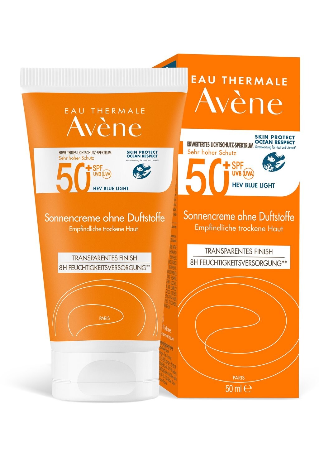 Защита от солнца AVÈNE GESICHTSPFLEGE SONNENCREME SPF 50+ OHNE DUFTSTOFFE, цвет weiß — фото 2