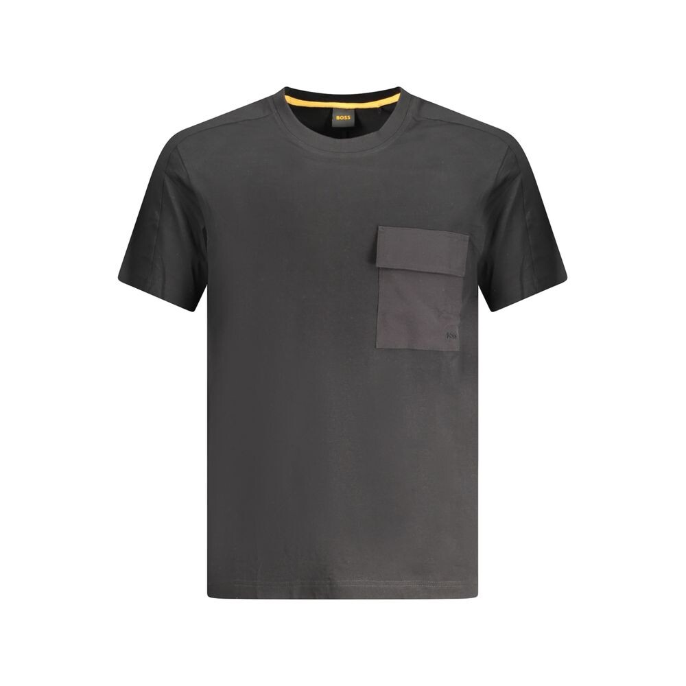 

Черная хлопковая футболка Hugo Boss