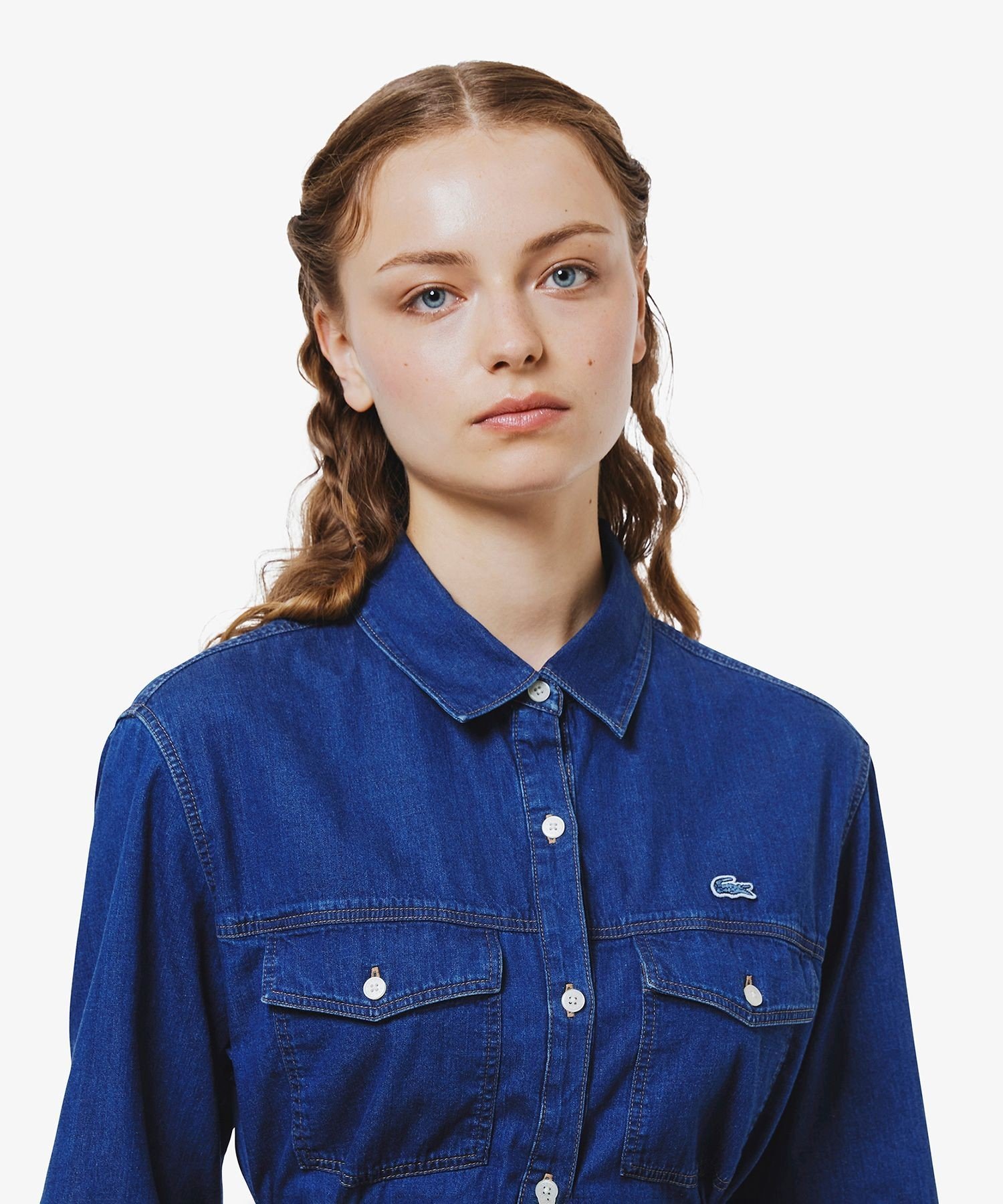 Платье-рубашка LACOSTE Blue