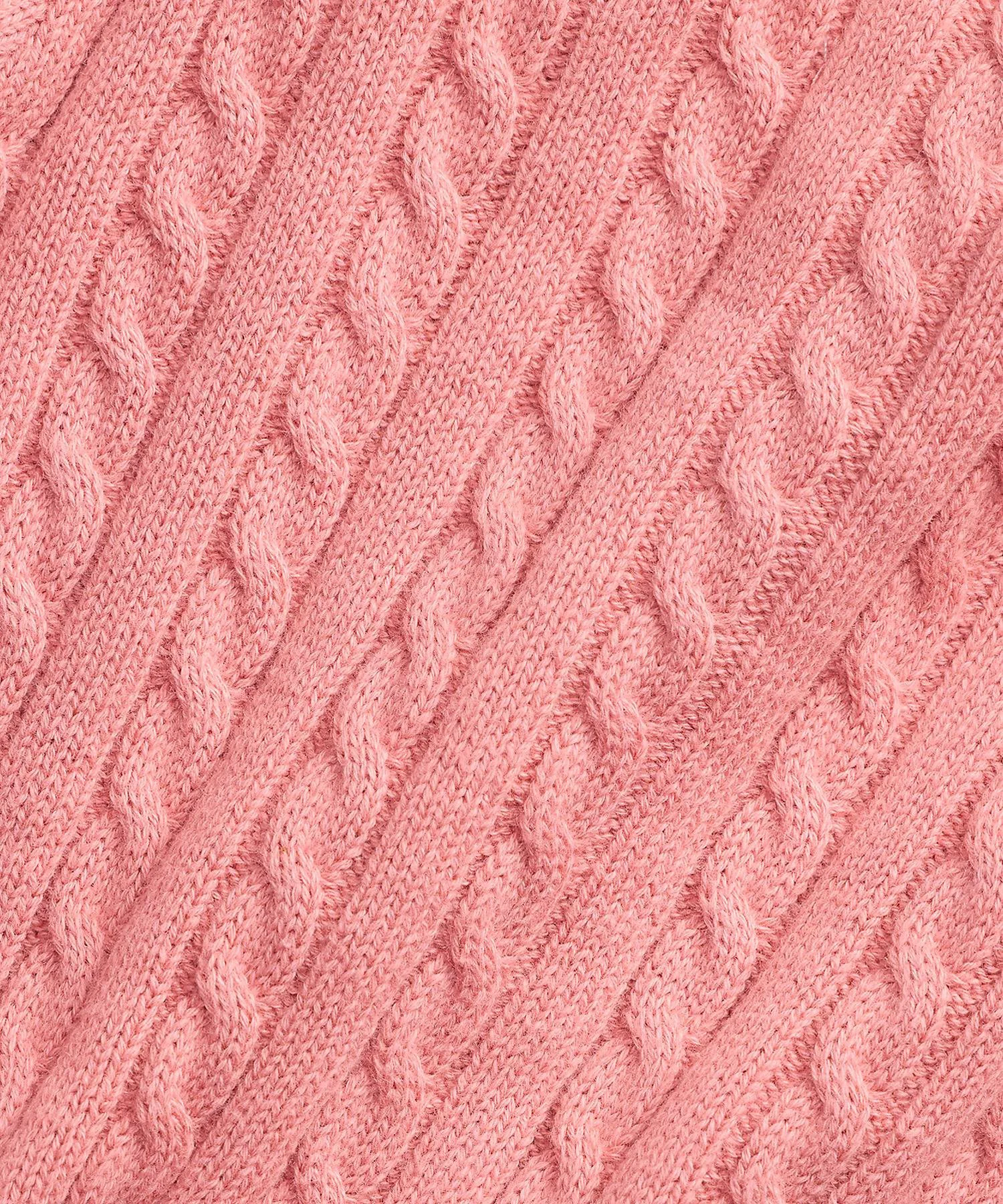 Детский мини-кардиган из хлопка с косами Polo Ralph Lauren, 650 Pink — фото 3