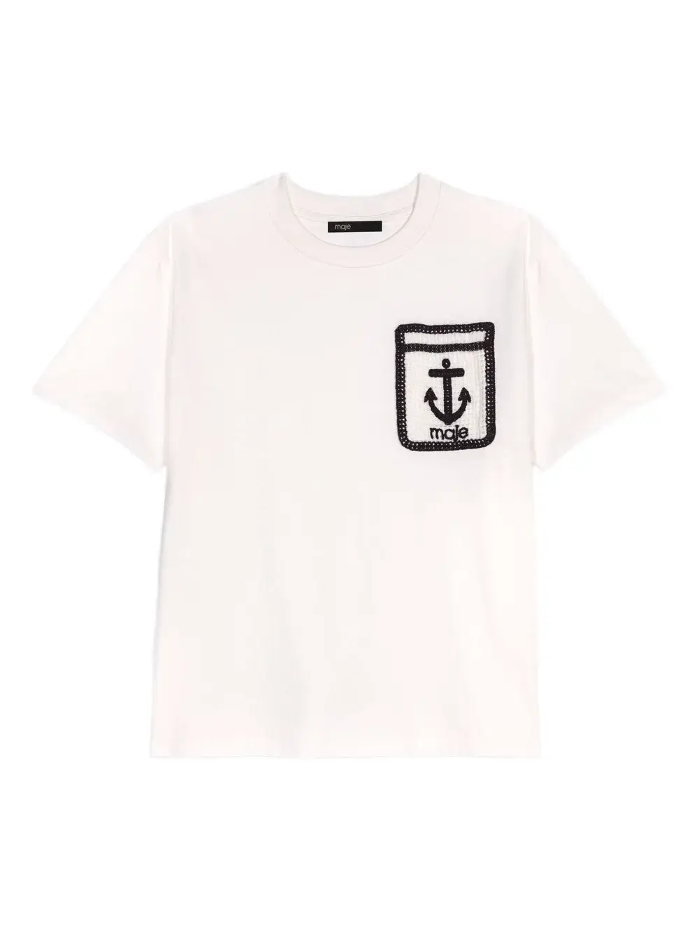 

Футболка с вышивкой Maje, белый