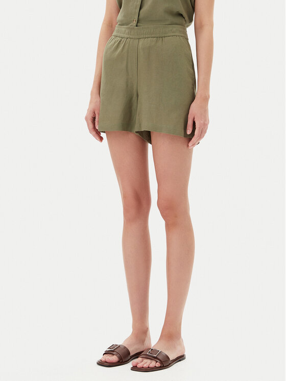 

Шорты свободного кроя из ткани Thea 10333804 Vero Moda, зеленый