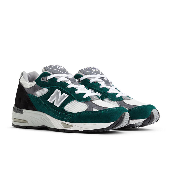 Кроссовки 991 сделано в Великобритании New Balance, зеленый — фото 3