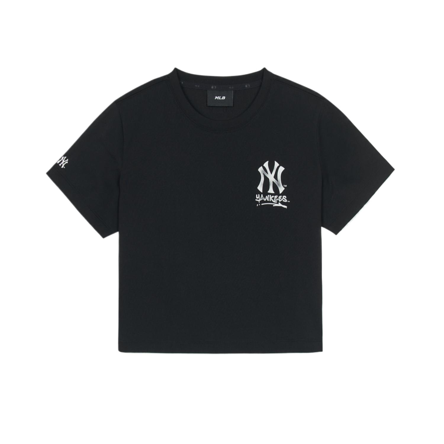 

MLB Футболка New York Yankees женская черная, Черный, MLB Футболка New York Yankees женская черная