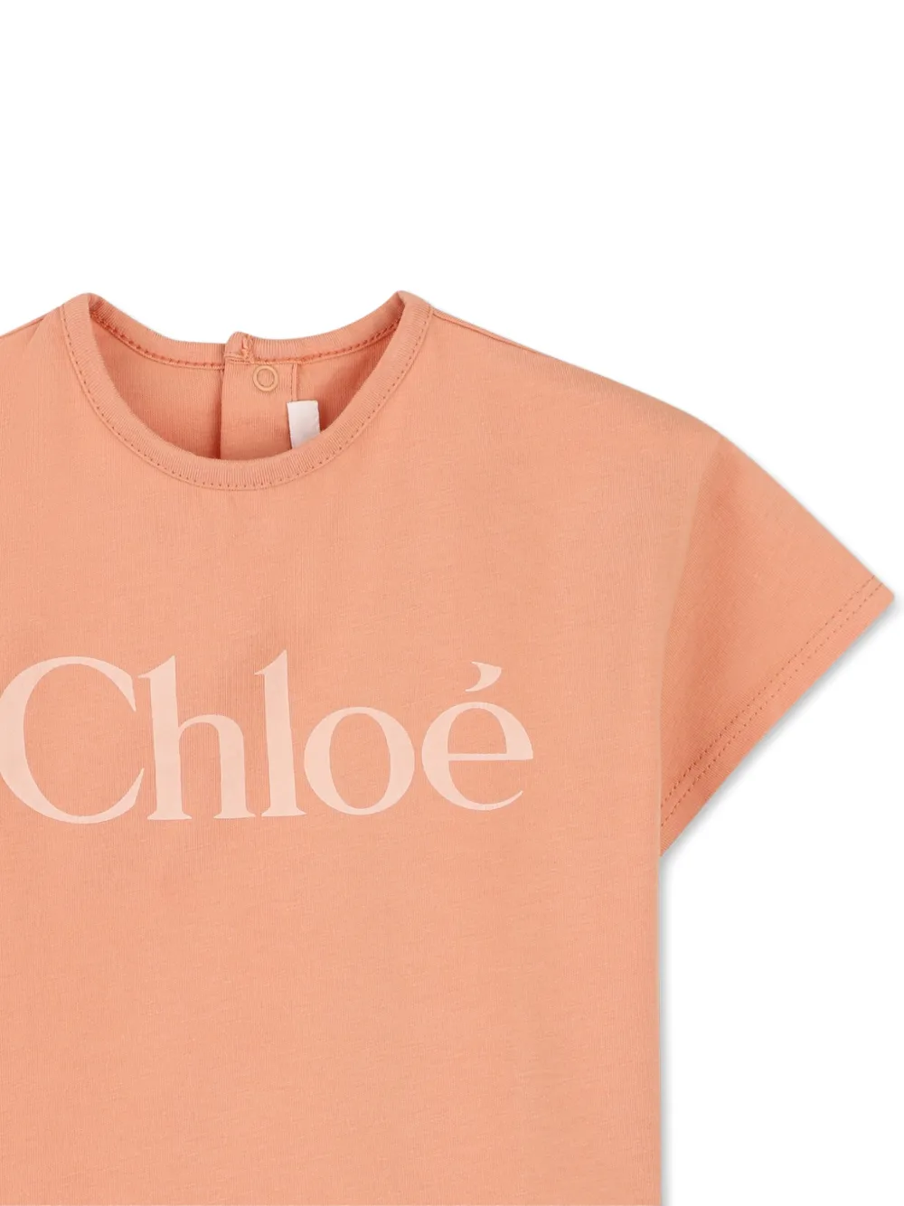Футболка с логотипом Chloe Kids, оранжевый — фото 3