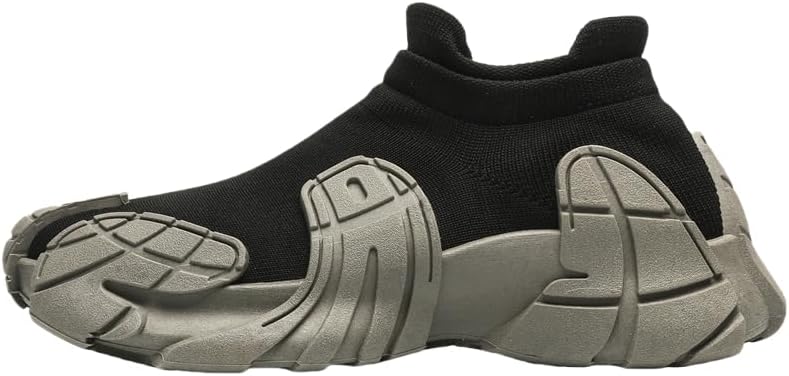 

Мужские стильные низкие слипоны - ретро-футуристический дизайн, верх из дышащей ткани, идеально подходят для повседневной носки и полуофициальных мероприятий Hoalox, черный