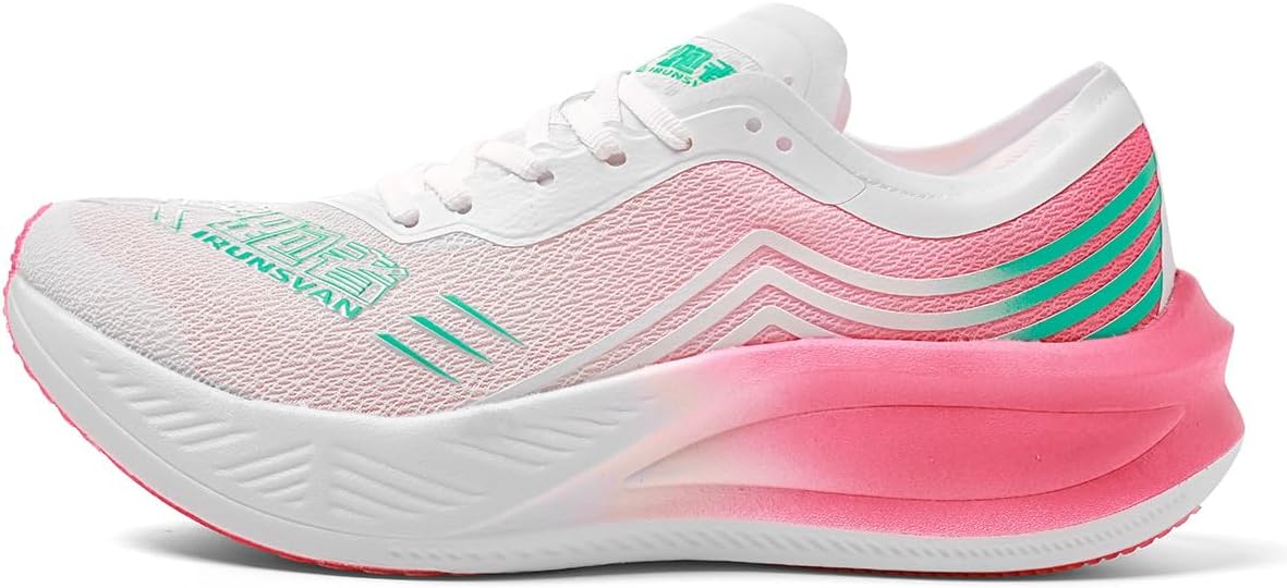 

Сверхлегкие беговые кроссовки 2025 года: спортивная сетчатая нескользящая дышащая мягкая подошва, легкие повседневные кроссовки унисекс Irunsvan, светло-розовый