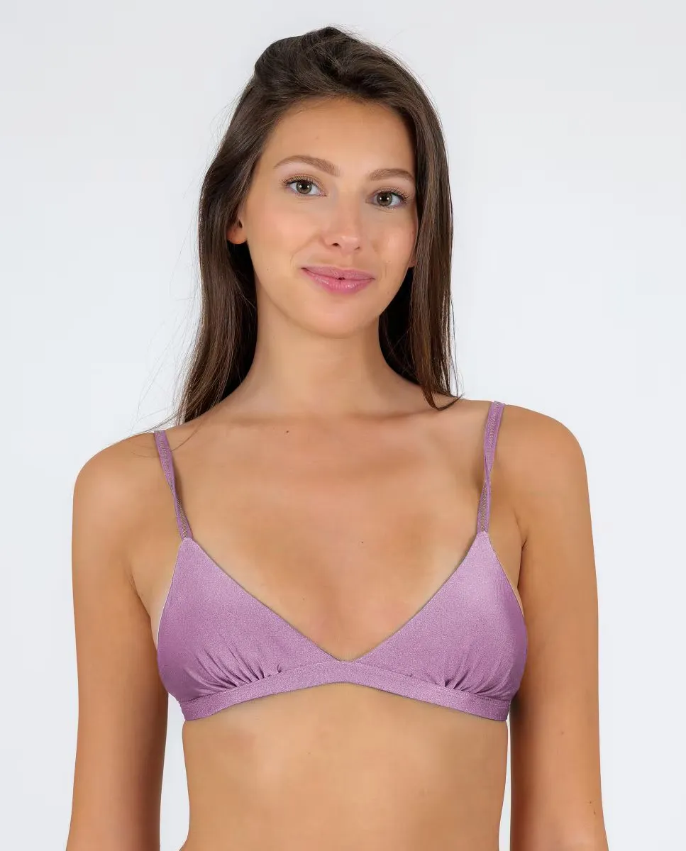 

Однотонный лиф бикини с треугольными чашечками и мягкой подкладкой Río de Sol, цвет Lila
