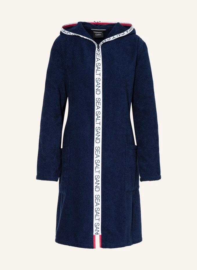 

Женский халат с капюшоном Cawö, синий