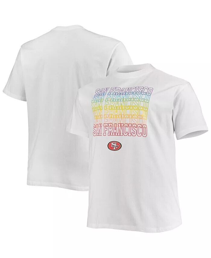 

Мужская белая футболка San Francisco 49ers Big and Tall City Pride Fanatics