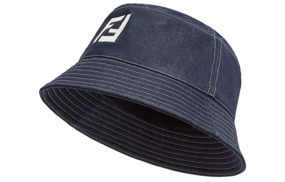 

FENDI Кепка-ведро с принтом логотипа, Dark Blue