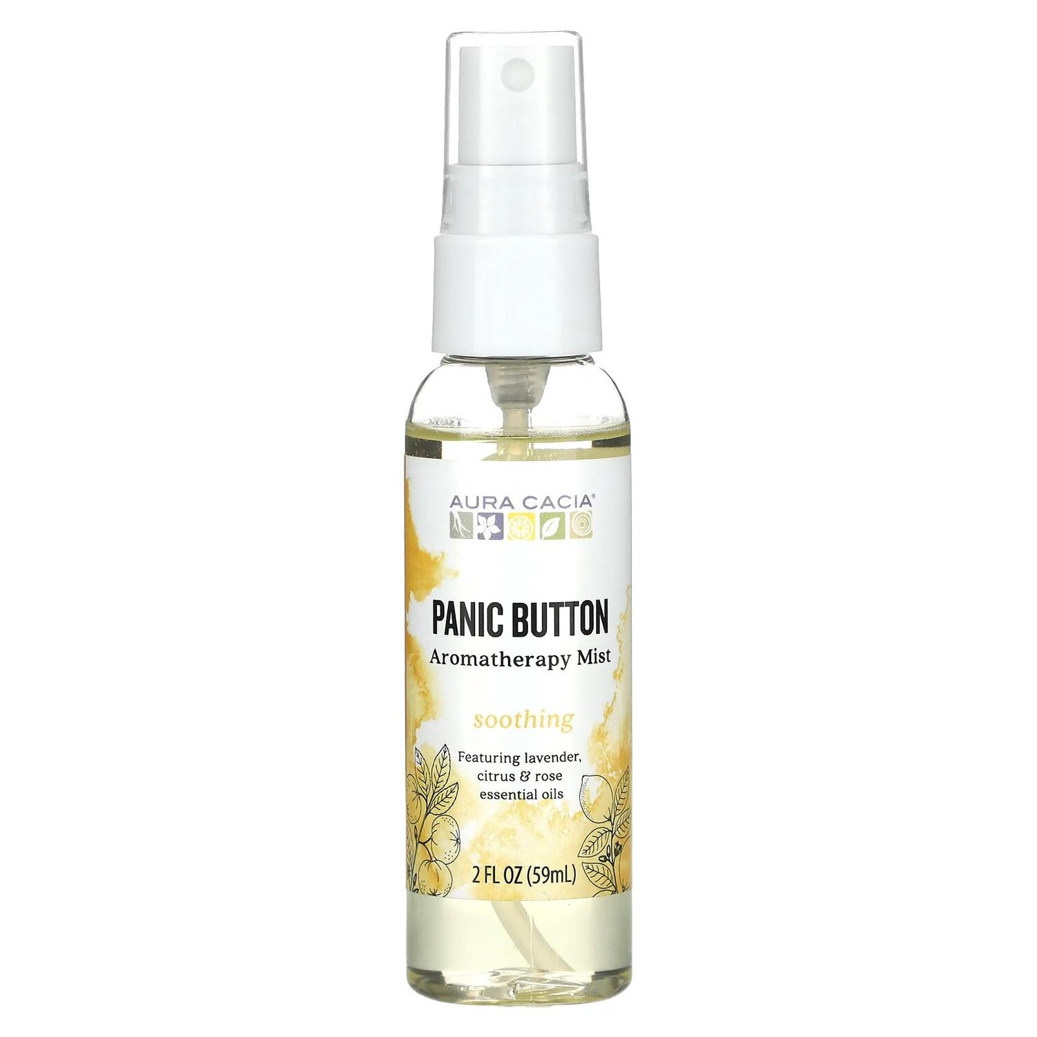 

Aura Cacia Panic Button Ароматерапевтический туман 2 жидких унции