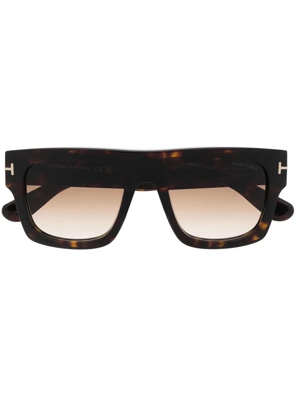 

Солнцезащитные очки в оправе черепаховой расцветки TOM FORD Eyewear, коричневый