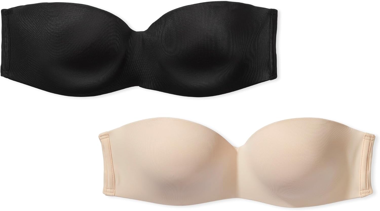 

Victoria's Secret Женский бюстгальтер Pink Wear Everywhere Push Up Strapless, Бюстгальтеры для женщин (32A-38DD), Black/Beige