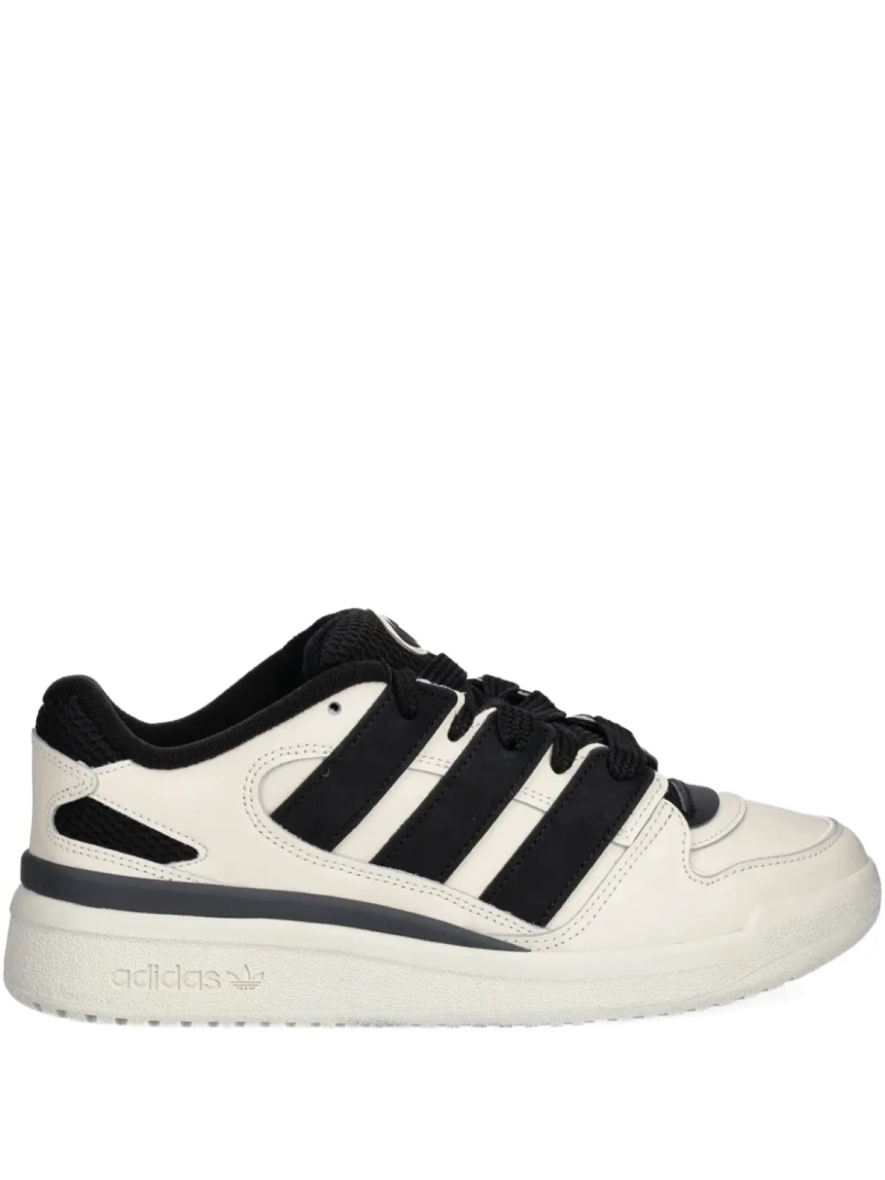 

Кроссовки Adidas с тремя полосками из кожи, белый