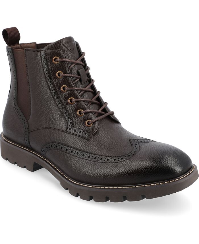 

Мужские ботильоны Bowman Tru Comfort из пеноматериала со шнуровкой и шнуровкой Vance Co., цвет Brown