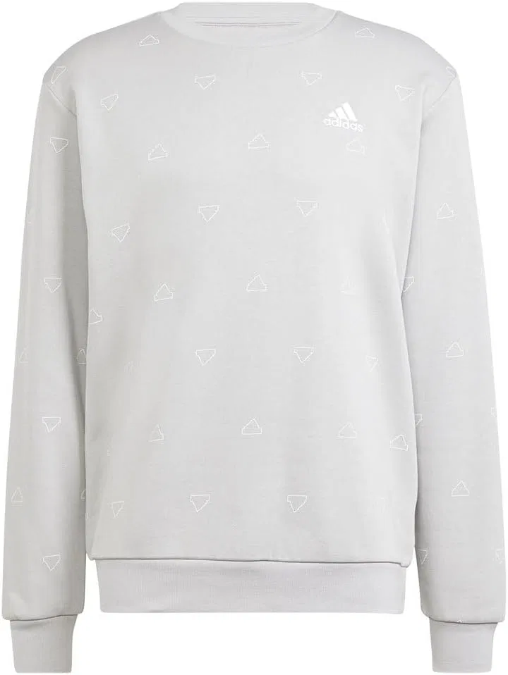 Мужская спортивная толстовка adidas Seasonal Essentials Monogram Graphic Crew Sweatshirt — фото 3