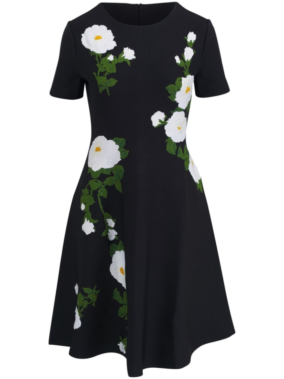 

Carolina Herrera расклешенное платье миди с цветочным жаккардом, синий