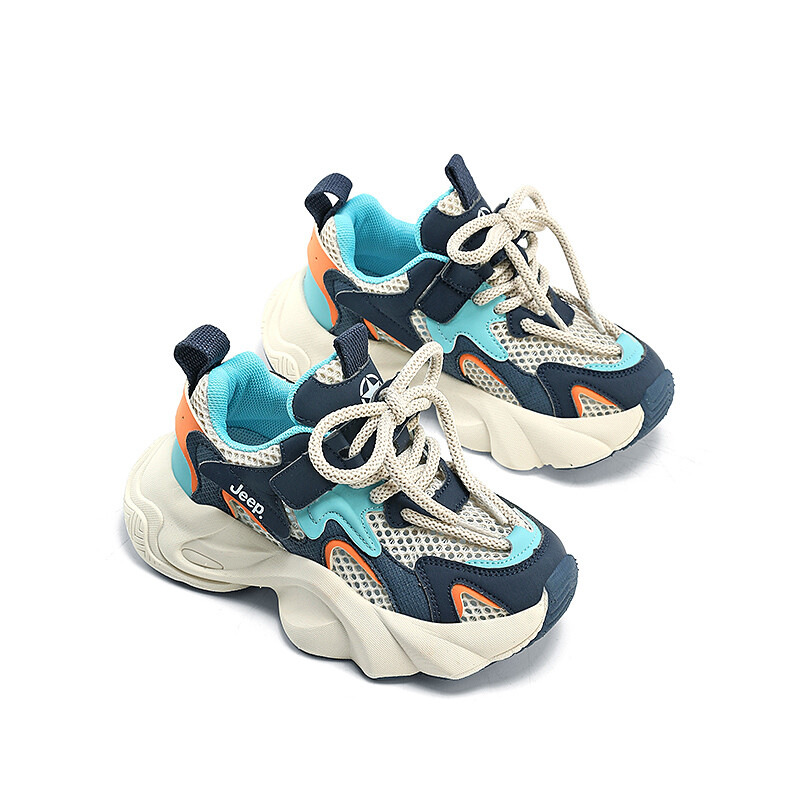 Кроссовки Jeep Kids Lifestyle Shoes Kids Low-top White, синий — фото 3