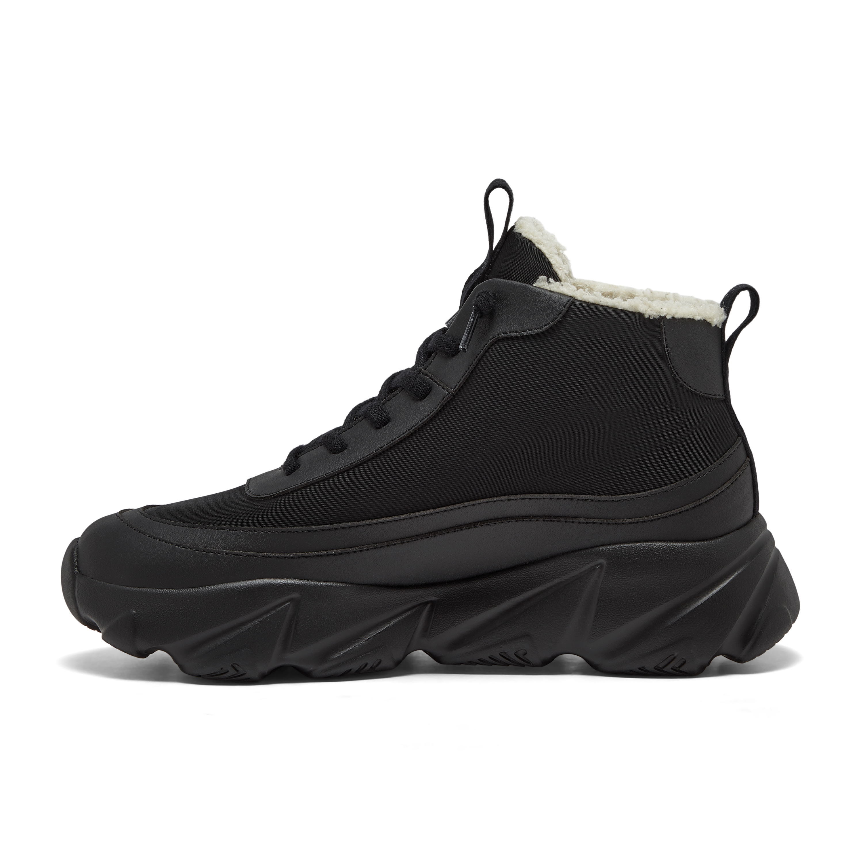 Fengjing Shoes, термоботинки для снега, увеличивающие рост, с флисовой подкладкой, устойчивые к истиранию, унисекс Walk more, [Male/Female]Obsidian Black