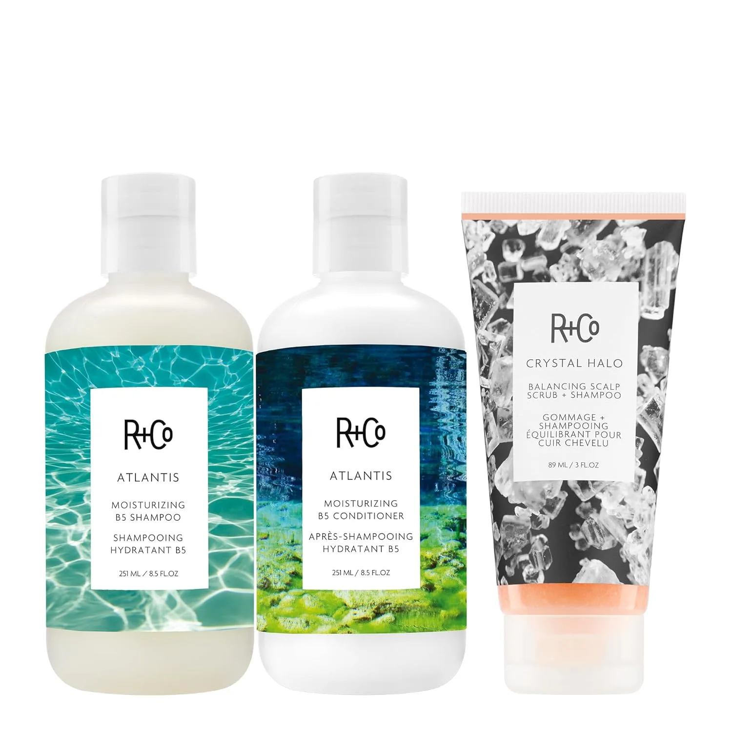 Шампунь R+Co Atlantis Moisturizing B5 для увлажнения, блеска и контроля завивки, 250 мл